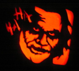 Joker Cut Out Pumpkin