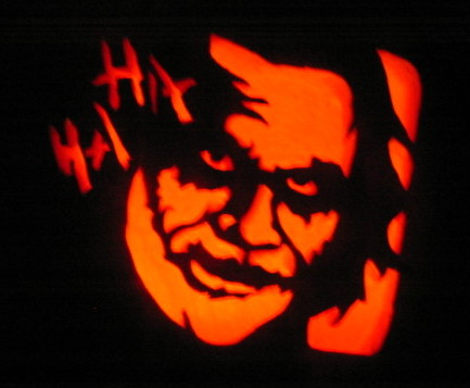 Joker Cut Out Pumpkin