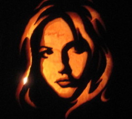 Buffy Cut Out Pumpkin