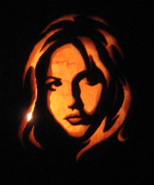 Buffy Cut Out Pumpkin