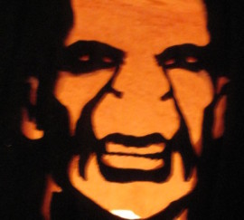 Voldemort Cut Out Pumpkin