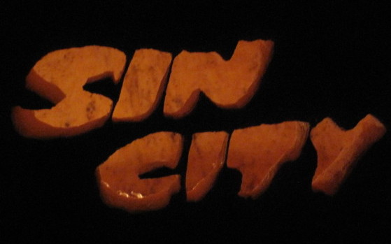 Sin City Logo Pumpkin