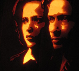 Mulder and Scully Pumpkin