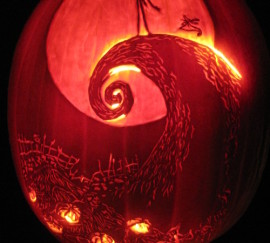 Nightmare Before Christmas Cemetery Hill Pumpkin