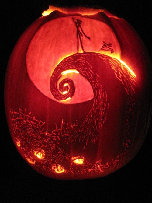 Nightmare Before Christmas Cemetery Hill Pumpkin