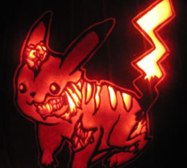 Zombie Pikachu Pumpkin