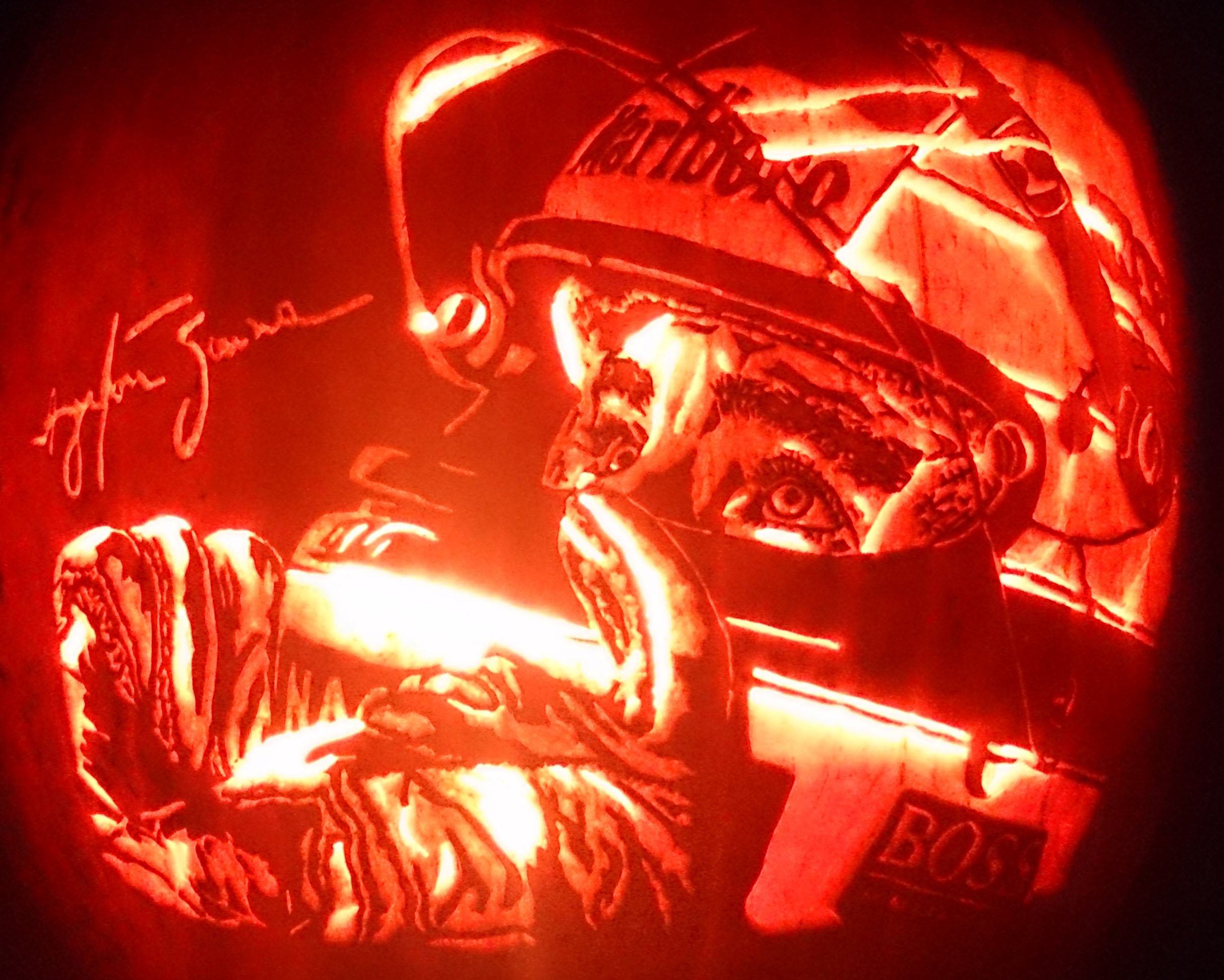Ayrton Senna Pumpkin